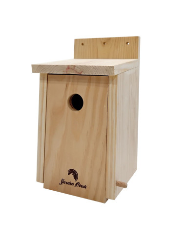 Caja nido de madera Residuo 0 para pájaros para clavar