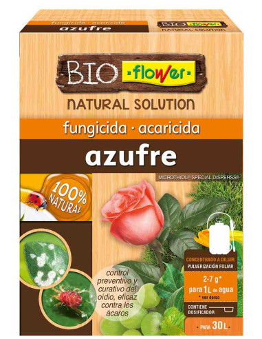 Azufre BioFlower fungicida y acaricida 6x15g