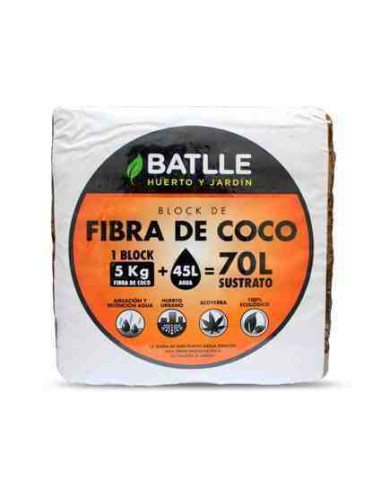 Sustrato fibra de coco 5kg Batlle