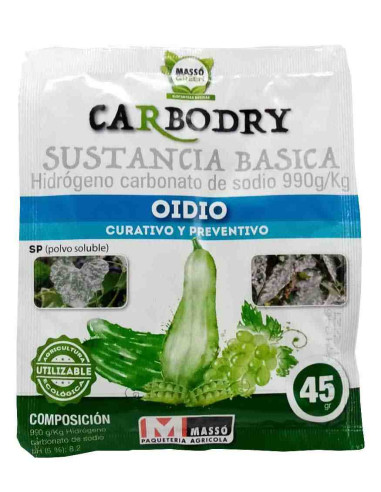 Anti oidio Carbodry (Hidrógeno carbonato de sodio) 45g