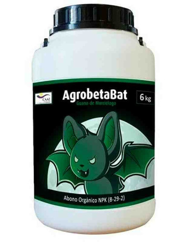 AgrobetaBat Guano de murciélago granulado 6kg