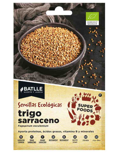 Semillas ecológicas super food de Trigo Sarraceno