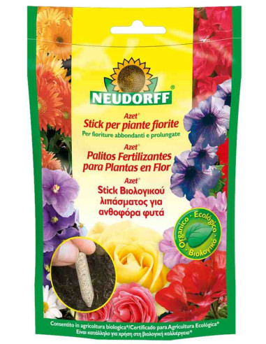 Palitos bio fertilizantes para plantas en flor (40 unid.)