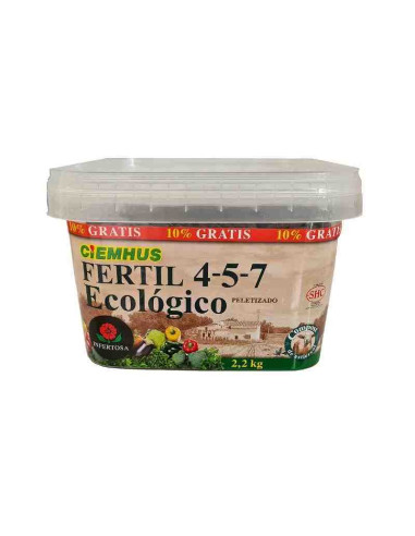 Fertilizante Ciemhus Fertil 4-5-7 ecológico 2kg +10%