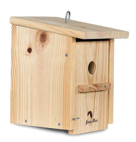 caja de nido colgante a prueba de humedad exterior Birdhouse Garden Patio nido decorativo Con abertura Mini casa de madera de nidos de pájaros textura suave para mantener el pájaro caliente 