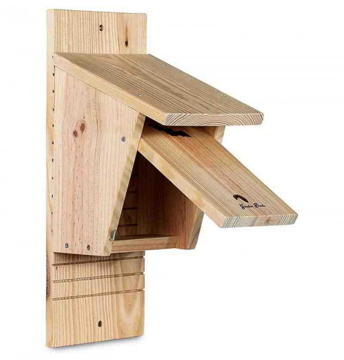 Caja nido de madera para murciélago + guía Murciélagos