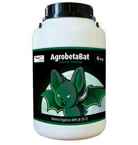 AgrobetaBat Guano de murciélago granulado 6kg