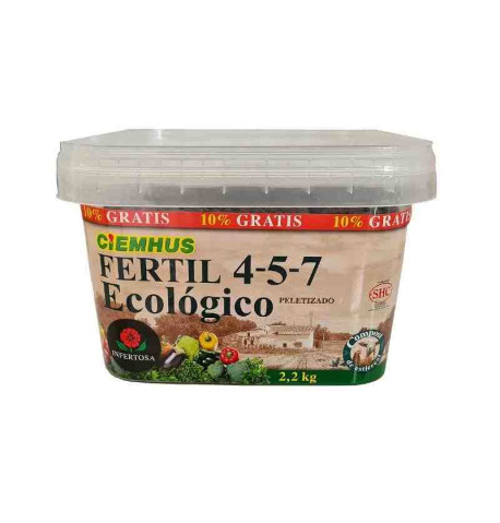 Fertilizante Ciemhus Fertil 4-5-7 ecológico 2kg +10%